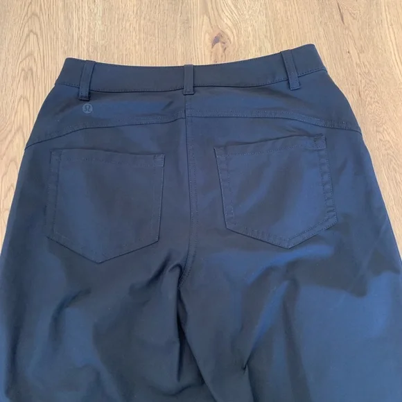 Lululemon Women’s 5 Pocket Wide-Leg Cropped Pants Stretch Black Size 27 x 24.5 - Picture 8 of 14